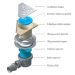 Σιφόνι δαπέδου γωνιακό CONFLUO ANGLE 1 KARAG - Image 2