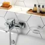 Μπαταρία λουτρού ALGEO SQUARE FERRO