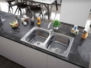 Νεροχύτης κουζίνας διπλός BL 898 KARAG