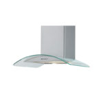 Επίτοιχη καμινάδα κουζίνας με διάφανο κρύσταλλο CTW 190w KARAG