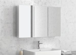 Ερμάριο αλουμινίου με τρείς πόρτες καθρέπτη ECONOMY 120x60x14,5cm KARAG