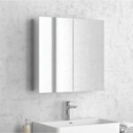 Ερμάριο αλουμινίου με δύο πόρτες καθρέπτη ECONOMY 60x60x14,5cm KARAG