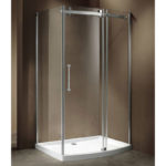 Καμπίνα ορθογώνια με ντουζιέρα ακρυλική ELIXIR 400 KARAG