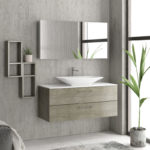 Έπιπλο βάσης με δύο συρτάρια & solid επιφάνεια ELSA KARAG