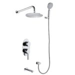 Σετ μπαταρίας εντοιχισμού ντους με μίκτη 5 δρόμων SINAR PRAXIS