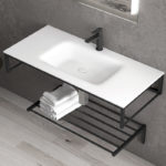 Έπιπλο βάσης πετσετών inox ILION KARAG - Image 2