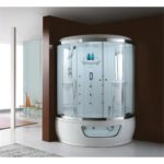 Καμπίνα γωνιακή με σύστημα υδρομασάζ & υδροσάουνας PALOMA KARAG