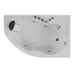 Μπανιέρα γωνιακή με σύστημα υδρομασάζ & καμπίνα FORTUNA KARAG - Image 2