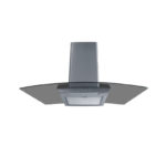 Επίτοιχη καμινάδα κουζίνας με διάφανο κρύσταλλο KAMINOX 180w KARAG