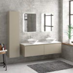 Έπιπλο βάσης με δύο συρτάρια & solid επιφάνεια SPACE KARAG - Image 2