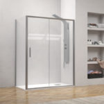 Καμπίνα ορθογώνια με δύο σταθερά κρύσταλλα EFE 400 KARAG