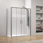 Καμπίνα ορθογώνια με δύο σταθερά κρύσταλλα EFE 600 KARAG