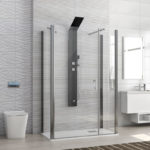 Καμπίνα ορθογώνια με δύο σταθερά κρύσταλλα S5 KARAG