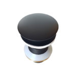 Βαλβίδα νιπτήρος με υπερχείλιση και μαύρο ματ καπάκι PRAXIS - Image 2